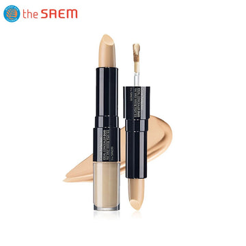 THE SAEM Cover Perfection Ideal Concealer Duo Double headed Stick For Daily Face Makeup Korea Cosmetics