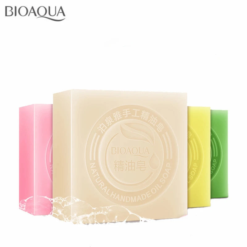 BIOAQUA Natural Plant Essential Whitening Moisturizing RemoveBamboo Charcoal Soap 100g