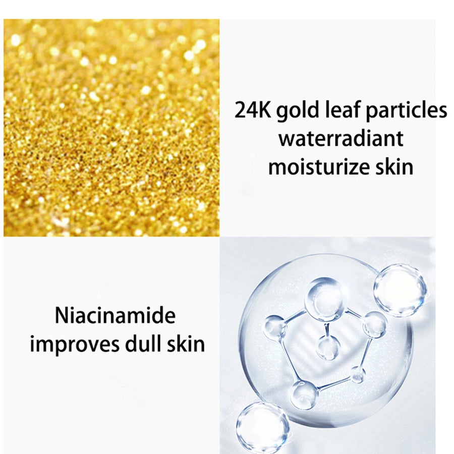 Nicotinamide Face 24K Gold Toner for Moisturizing and Skin Care 300ML