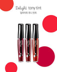 TONYMOLY Delight Tony Tint 3pcs Long-Lasting Liquid Lipstick Waterproof Sexy Matte Lip Gloss