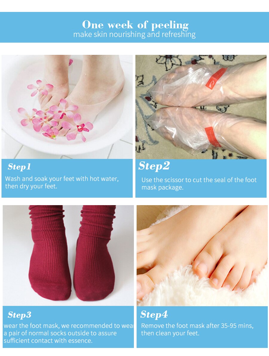 EFERO Exfoliating Foot Masks  2/3pairs