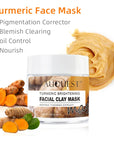 Turmeric Clay Mask Acne Treatment and Whitening Facial Care