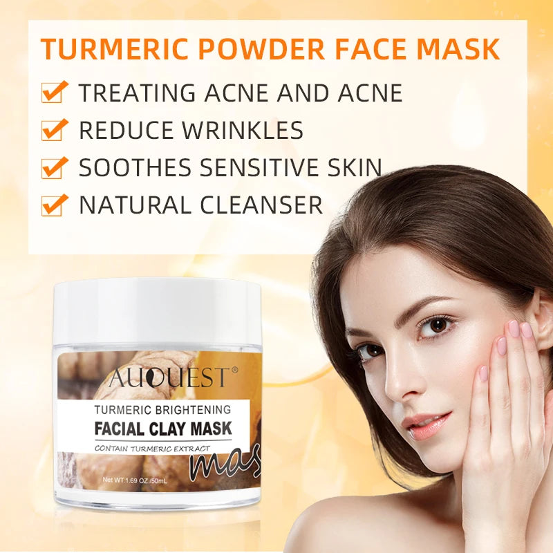 Turmeric Clay Mask Acne Treatment and Whitening Facial Care