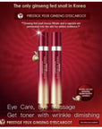 It's Skin Prestige Yeux Ginseng Descargot Eye Serum 15ml*2 Snail Cream Peptide Collagen Care Against Puffiness