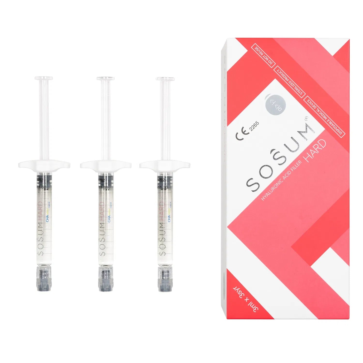 High Quality HA Filler Sosum Hard 3ml × 3 Syringes – Hyaluronic Acid for Nasal Folds, Chin & Nose Augmentation