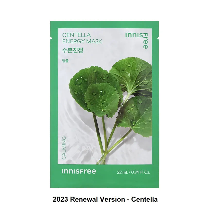 Innisfree Energy Mask – Choose Any 1 of 9 Vegan Sheet Mask Variants, Hydrating & Revitalizing