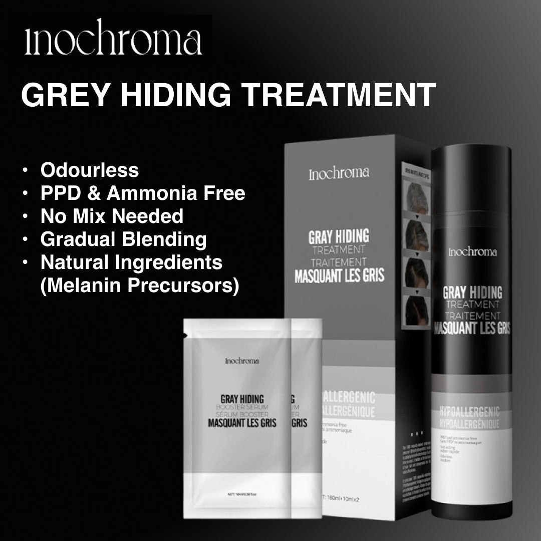 Inochroma Gray Coverage Hair Treatment – PPD & Ammonia-Free Formula