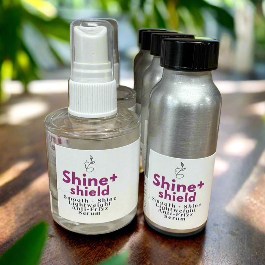 Shine and Shield Hair Serum – Coconut Oil Infused Frizz Control & Shine