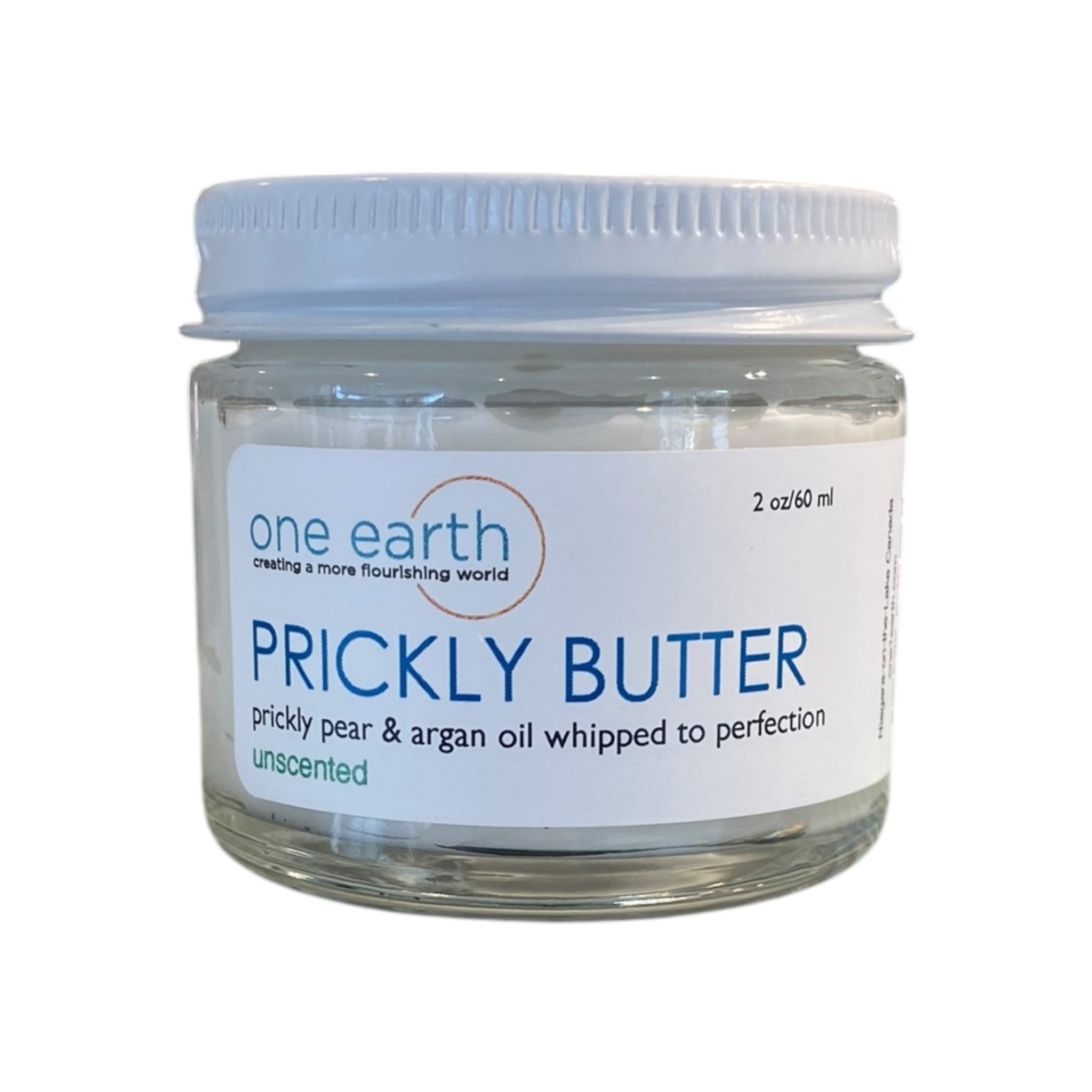 Prickly Butter – Unscented | 60ml, Prickly Pear & Argan Oil, Anti-Aging, Hydrating, Brightening, Non-Comedogenic, Reusable Glass