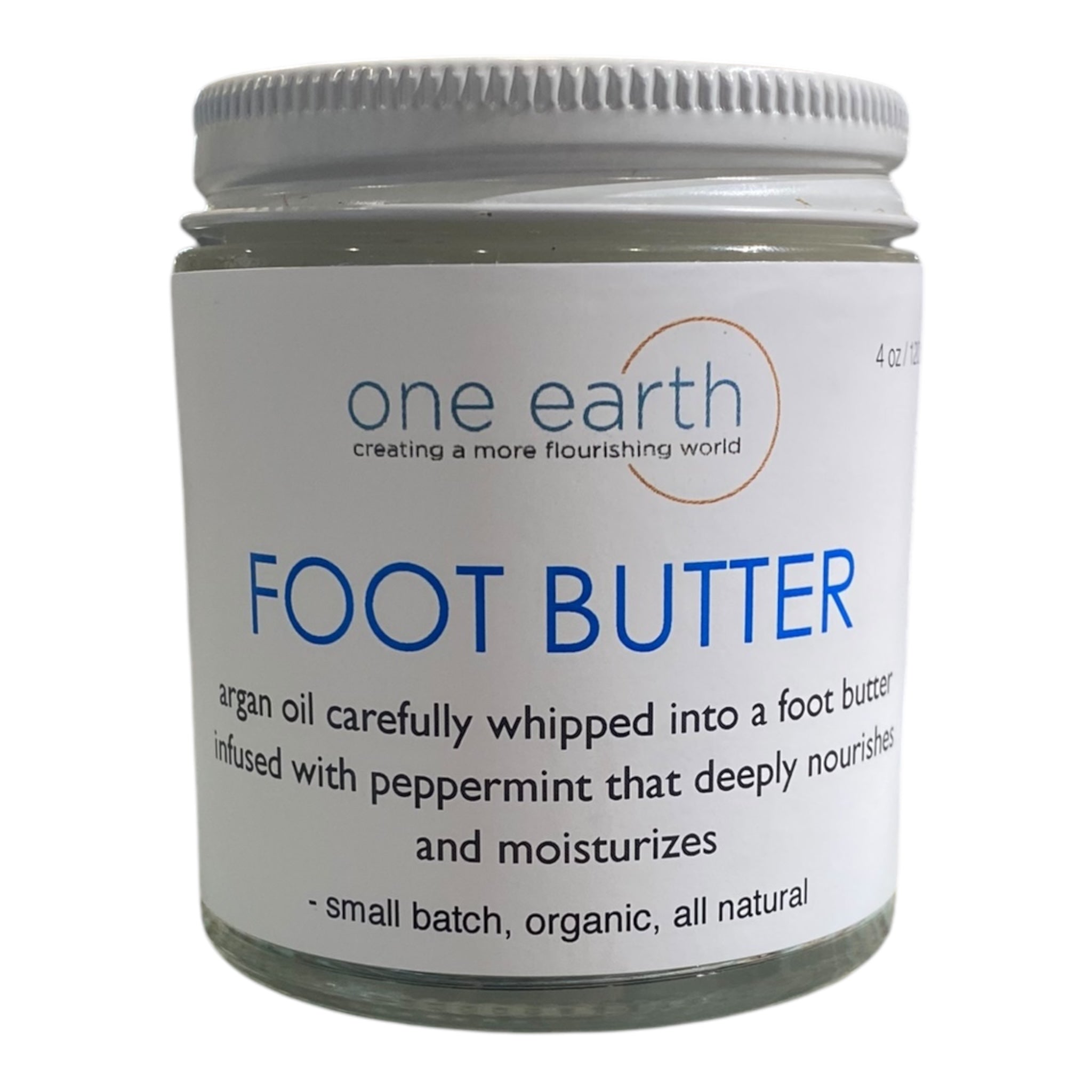 Foot Butter – Peppermint, 120ml | Argan, Shea & Soy Butter with Peppermint Oil for Nourished, Smooth & Refreshed Feet