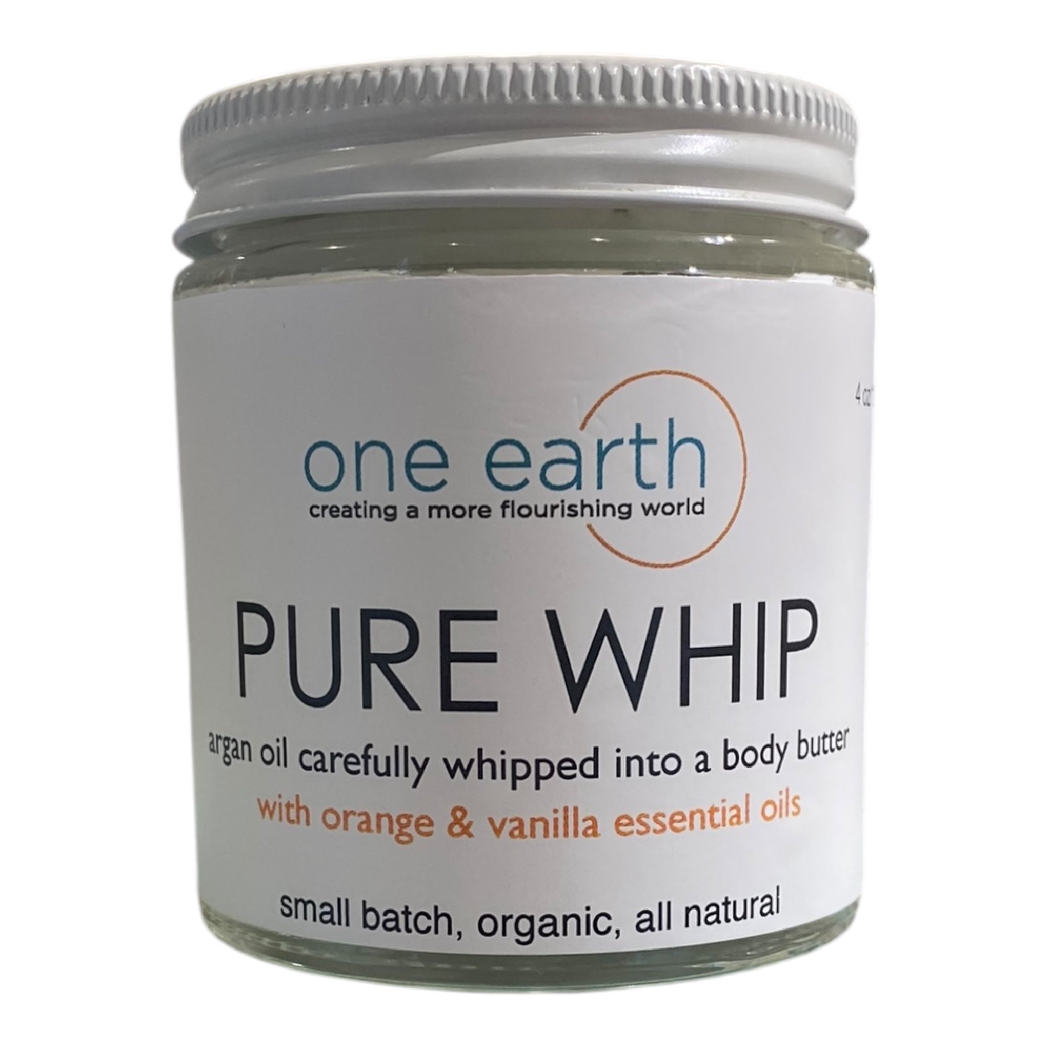 Pure Whip Body Butter – Orange Blossom & Vanilla | 120ml, Argan & Peach Kernel Oils, Hydrating, Healing, Soothes Dry Skin, Eczema & Psoriasis