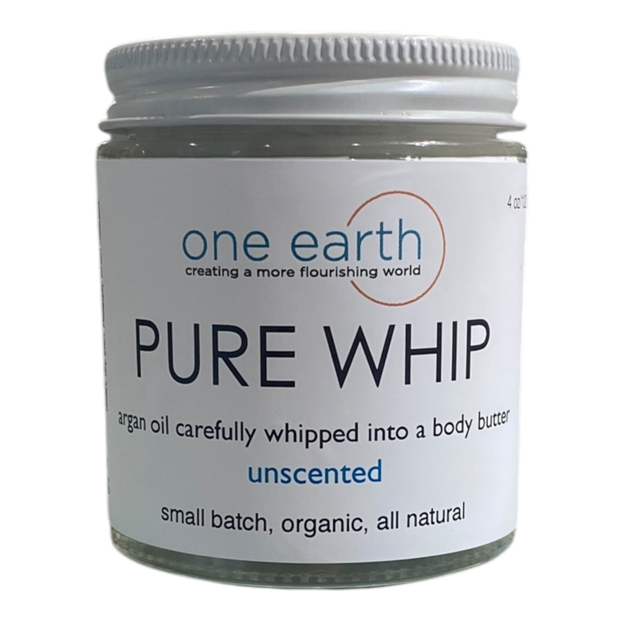 Pure Whip Body Butter – Unscented, Handcrafted, Argan & Peach Kernel Oils, Hydrating & Healing for Dry Skin, 120ml