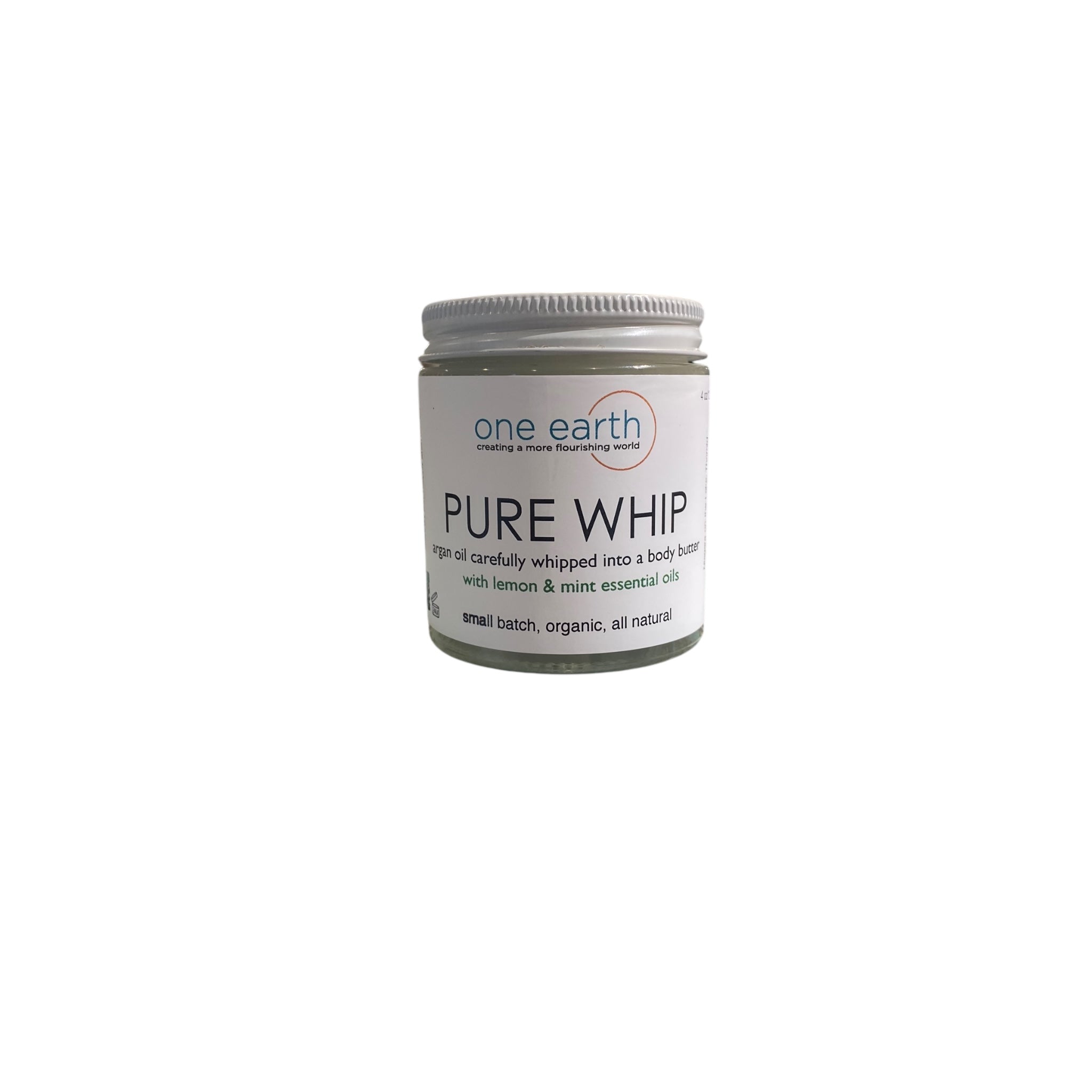 Pure Whip Body Butter – Lemon & Peppermint | 120ml, Argan & Peach Kernel Oils, Hydrating, Healing, Soothes Dry Skin, Eczema & Psoriasis