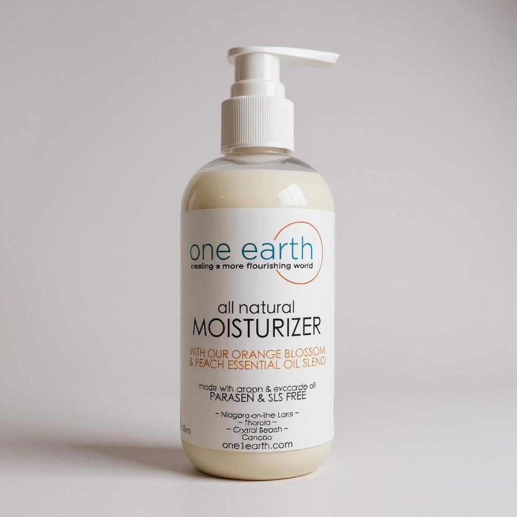 Body & Hand Lotion – Orange Blossom + Peach | 100% Natural, SLS & Paraben Free Moisturizer with Organic Argan Oil, 250ml/500ml/1L