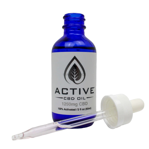 CBD Active MCT Tincture 1250mg  - 2oz bottle - Free Shipping