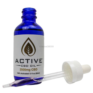 CBD Active MCT Tincture 2500mg  Activated - 2oz Bottle - Free Shipping