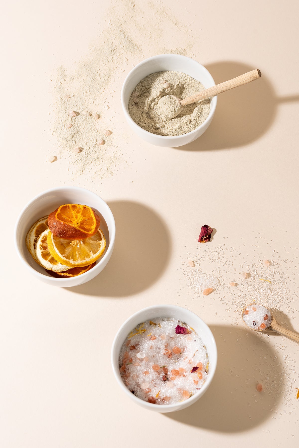 Trio Bath Salt Set – Glycerin & Lavender, Eucalyptus & Sweet Orange, Detox Bath – 750 g Each