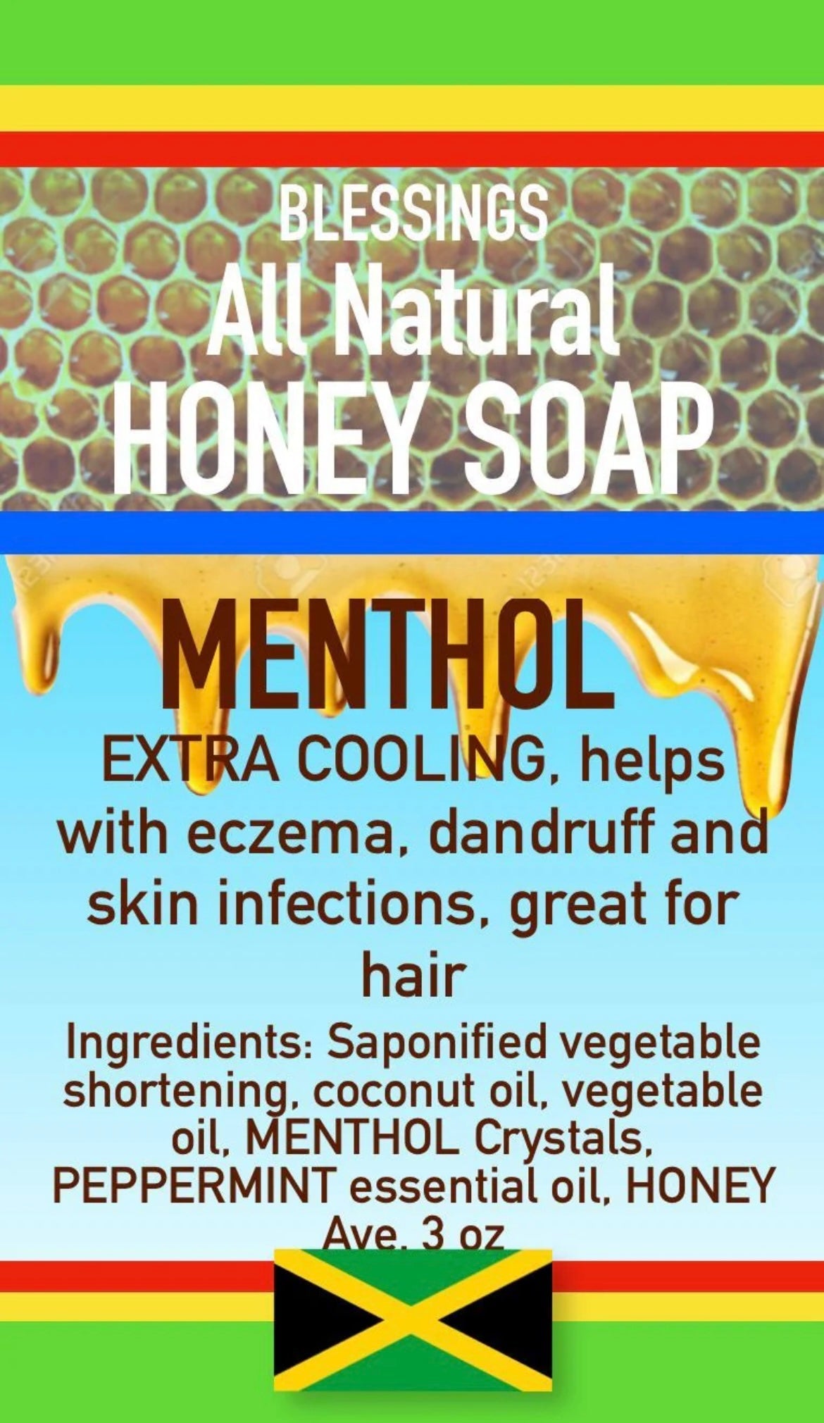 Blessings All Natural Honey Menthol Face & Body Bar