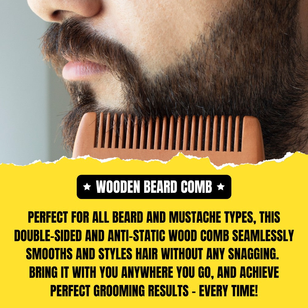 Soul Splitter Dual-Sided Beard Comb – Premium Grooming Comb for Detangling & Styling