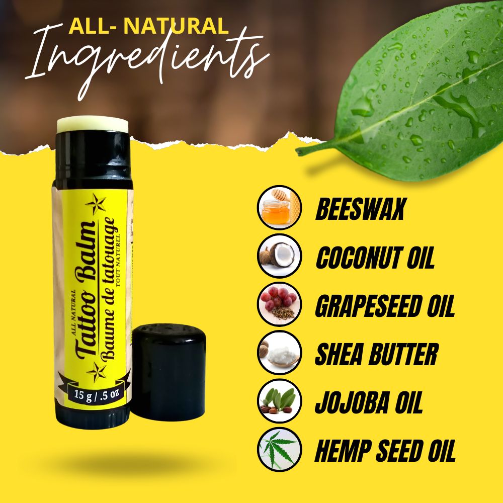 Dry Skin & Tattoo Balm (15g) – Lavender & Chamomile | Soothing Balm for Tattoos, Dry Skin & Eczema Relief