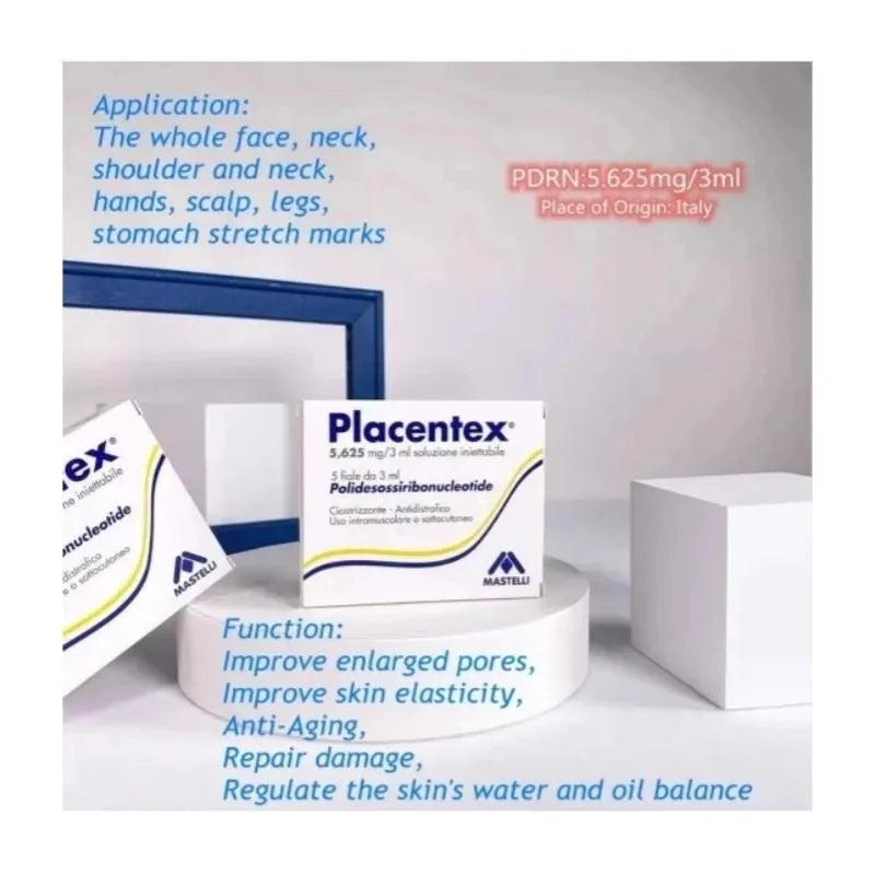 Italian Brand Placentex Salmon Placenta Skin Regeneration Injection 5.625mg/3ml Dermal Filler for Facial Repair