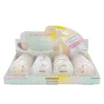 KLEANCOLOR Mermaid Baked Highlighter 2865 Display Set, 24 Pieces - Free Shipping