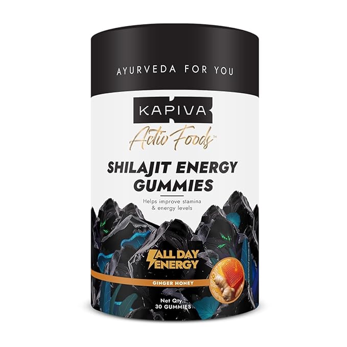 Kapiva Himalayan Shilajit Gummies – 225 mg Shilajit, Vegan & Gelatin-Free, 30 Gummies