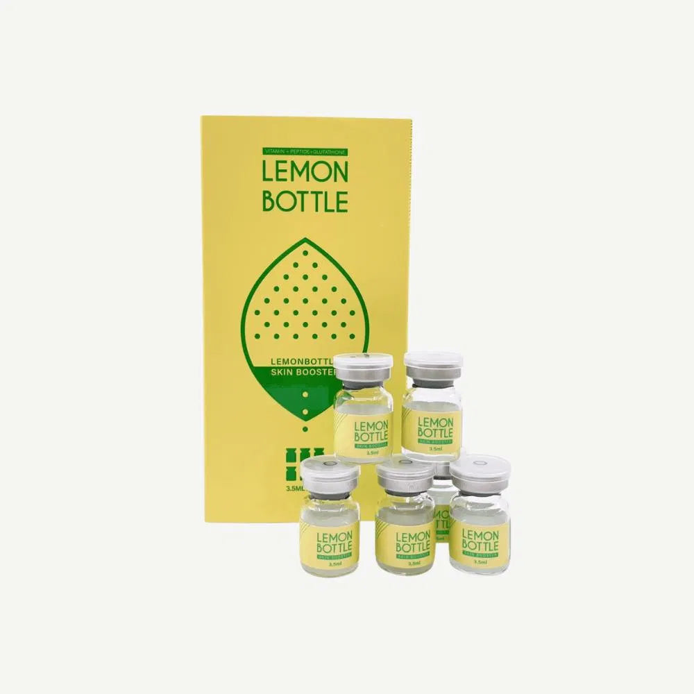 Korea Lemon Bottle Skin Booster Fat Dissolving Solution 3.5ml x 6 Vials – Hyaluronic Acid, Anti-Aging, Dark Circle Treatment