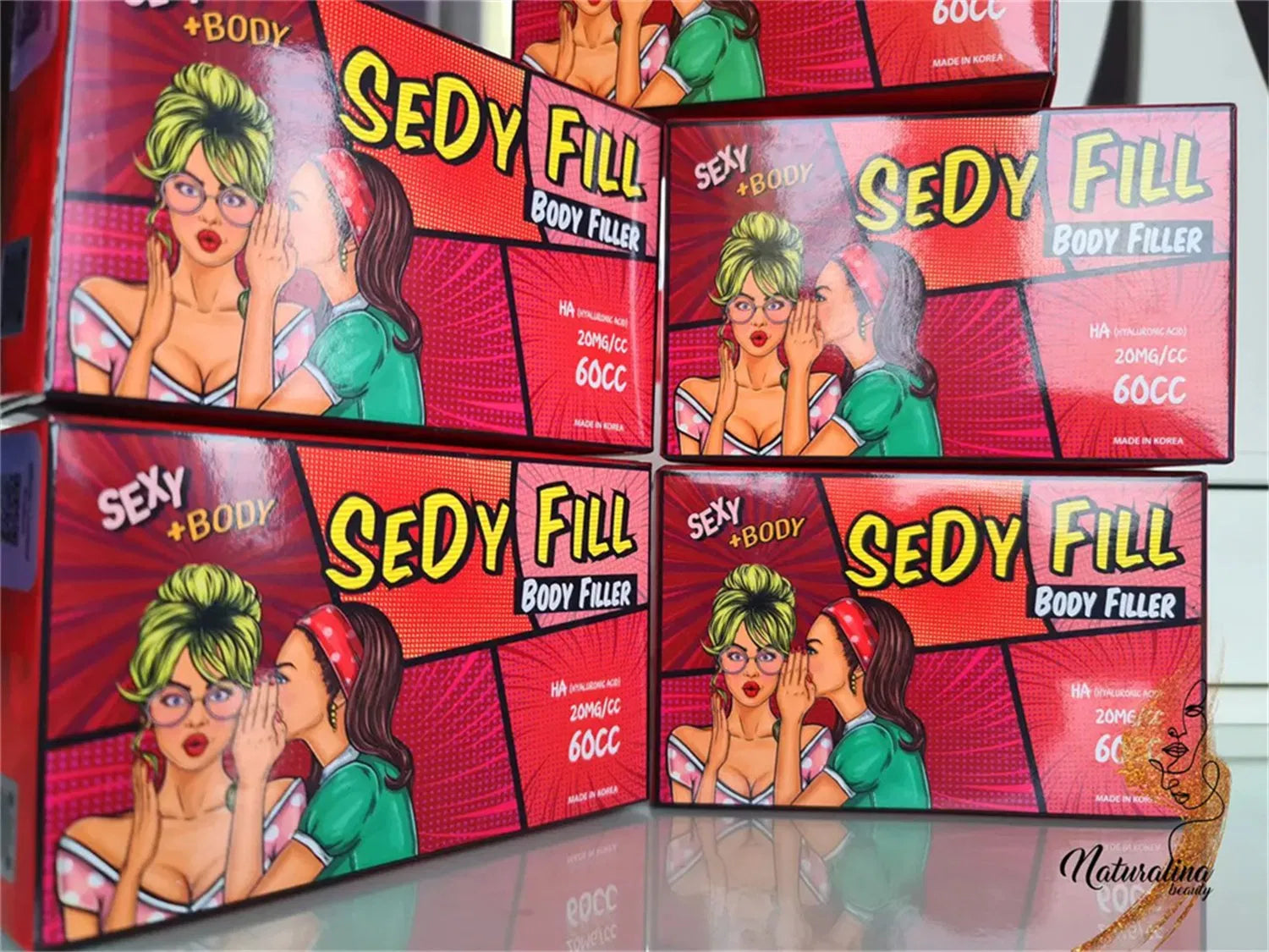 Korea Wanna Fill Sedy Fill 7D Gana Hyaluronic Acid Dermal Filler – Body Enhancement for Breast, Buttock, Penis Enlargement (60cc / 50ml / 10ml)