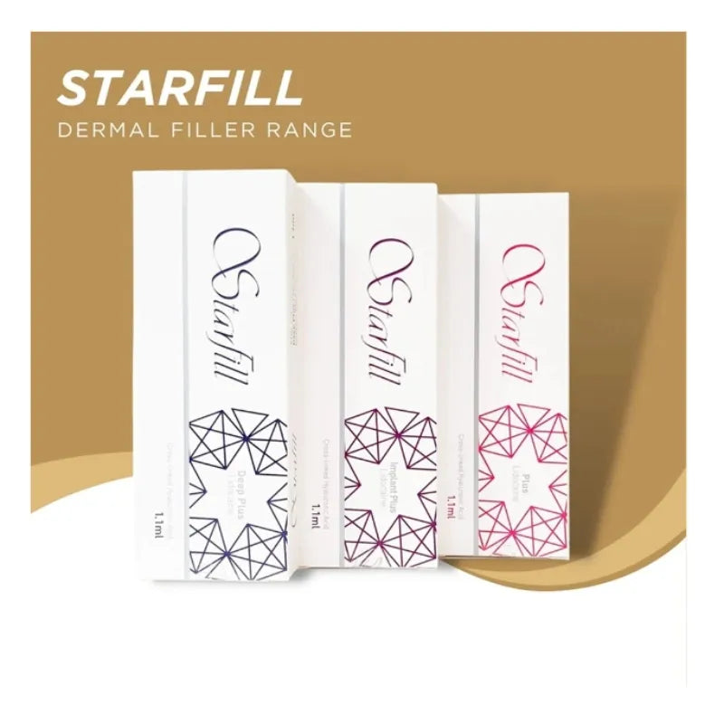 Korean Starfill Plus Hyaluronic Acid Dermal Filler Deep 1.1ml – Lip Filler, Facial Wrinkle Removal & Nasal Furrow Filling