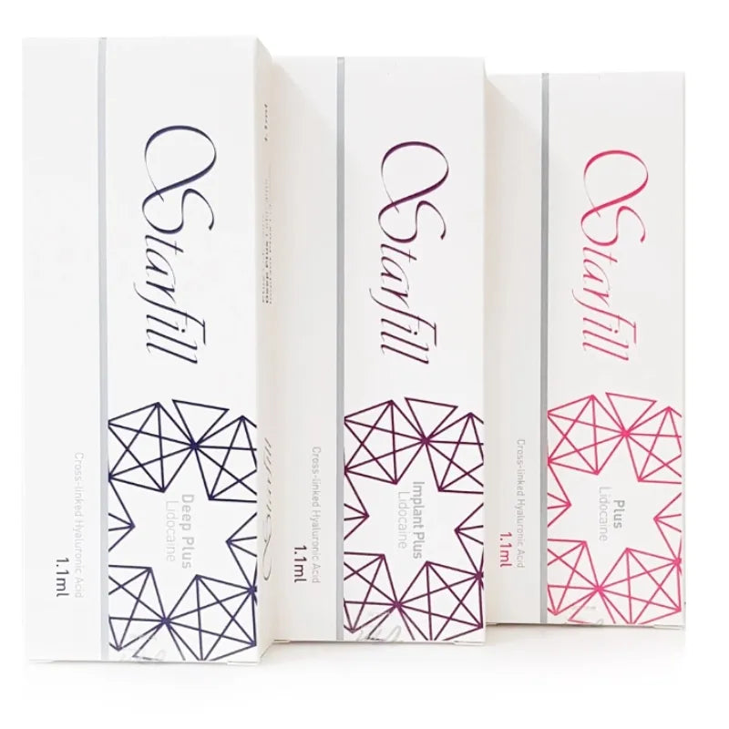 Korean Starfill Plus Hyaluronic Acid Dermal Filler Deep 1.1ml – Lip Filler, Facial Wrinkle Removal & Nasal Furrow Filling