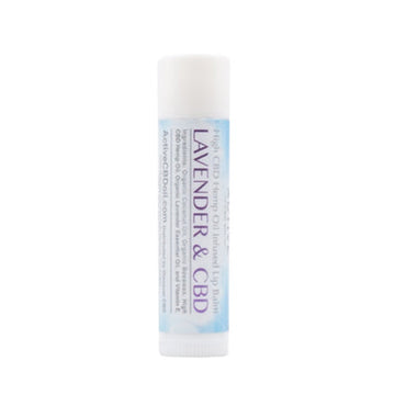 CBD Active Lavender Lip Balm - 15 mg - Free Shipping