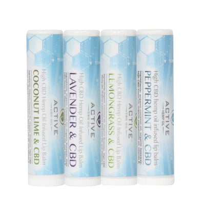 CBD Active Lavender Lip Balm - 15 mg - Free Shipping