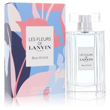 Les Fleurs De Lanvin Blue Orchid Perfume By Lanvin Eau De Toilette Spray- Free Shipping