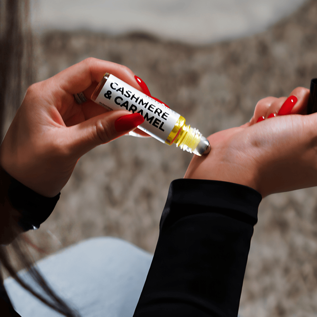 CASHMERE & CARAMEL Perfume Oil – Inspired by Bianco Latte, 10ml Roll-On