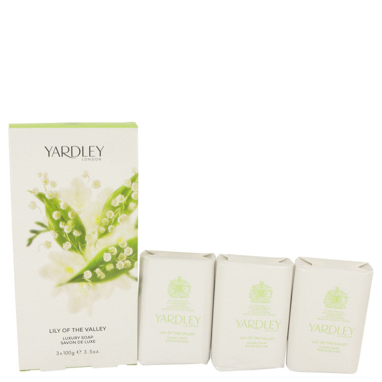 Lily Of The Valley Yardley Perfume By Yardley London 3 x 3.5 oz Soap- Free Shipping