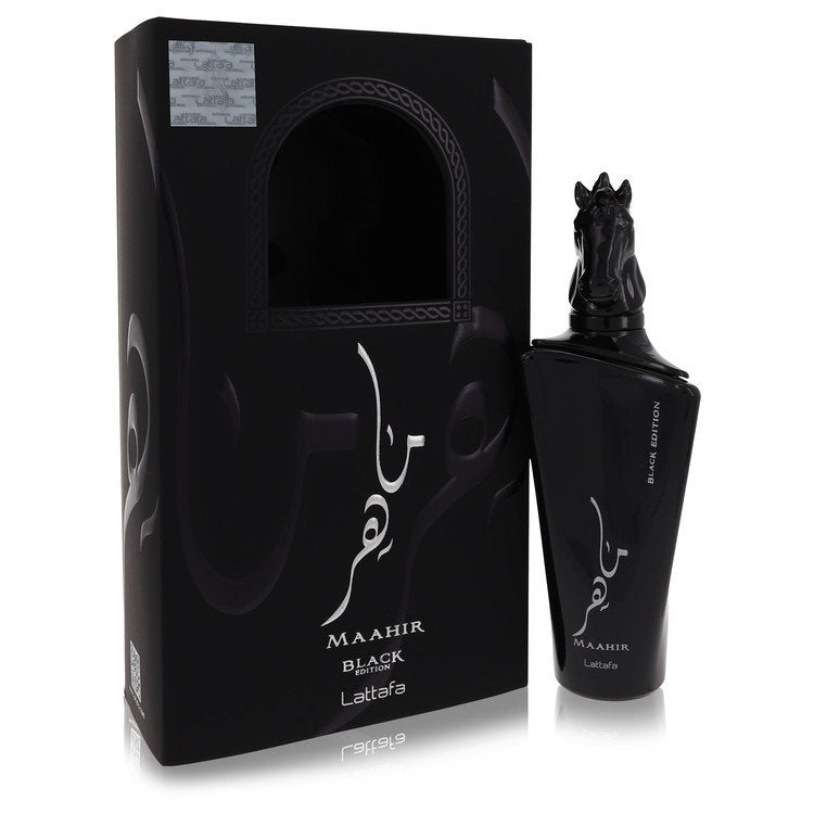 Maahir Black Edition Perfume By Lattafa Eau De Parfum Spray (Unisex)- free shipping