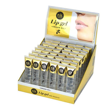 NICKA K Lip Gel Argan Oil Display Case Set, 48 Pieces - Free Shipping