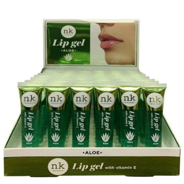 NICKA K Lip Gel Aloe Display Case Set, 48 Pieces - Free Shipping