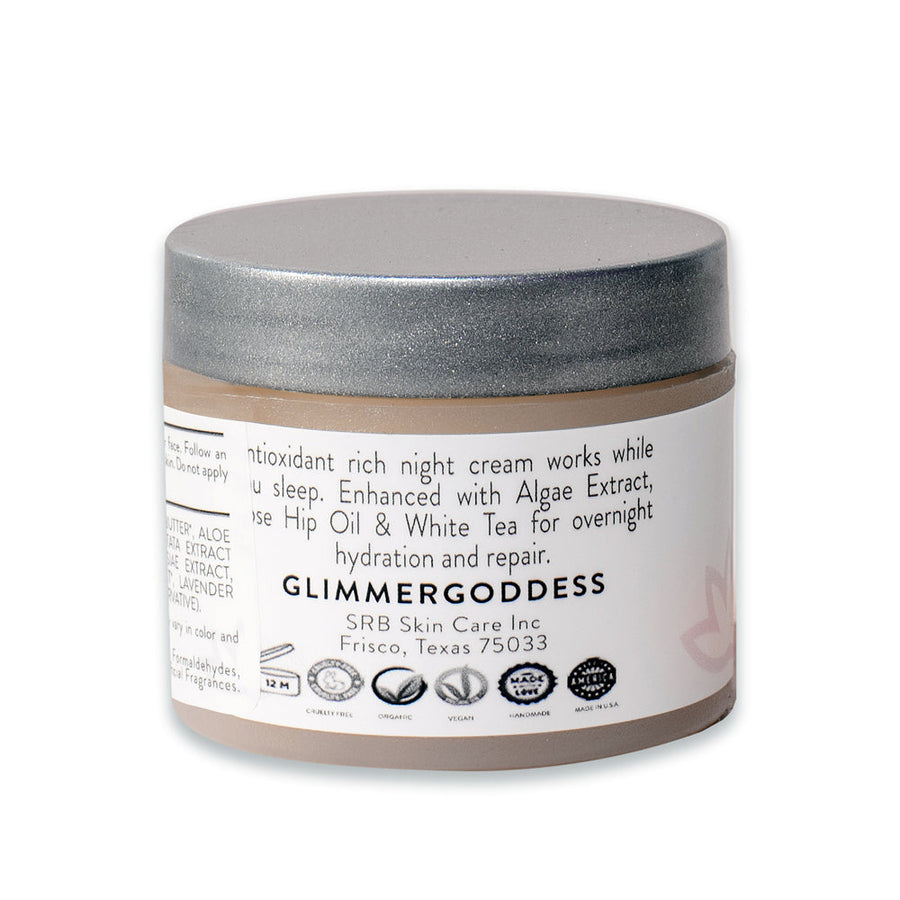 Gimmer Goddess Get The Glow Organic Skin Renewal Night Face Cream  Hydrates & Lifts | 215400266