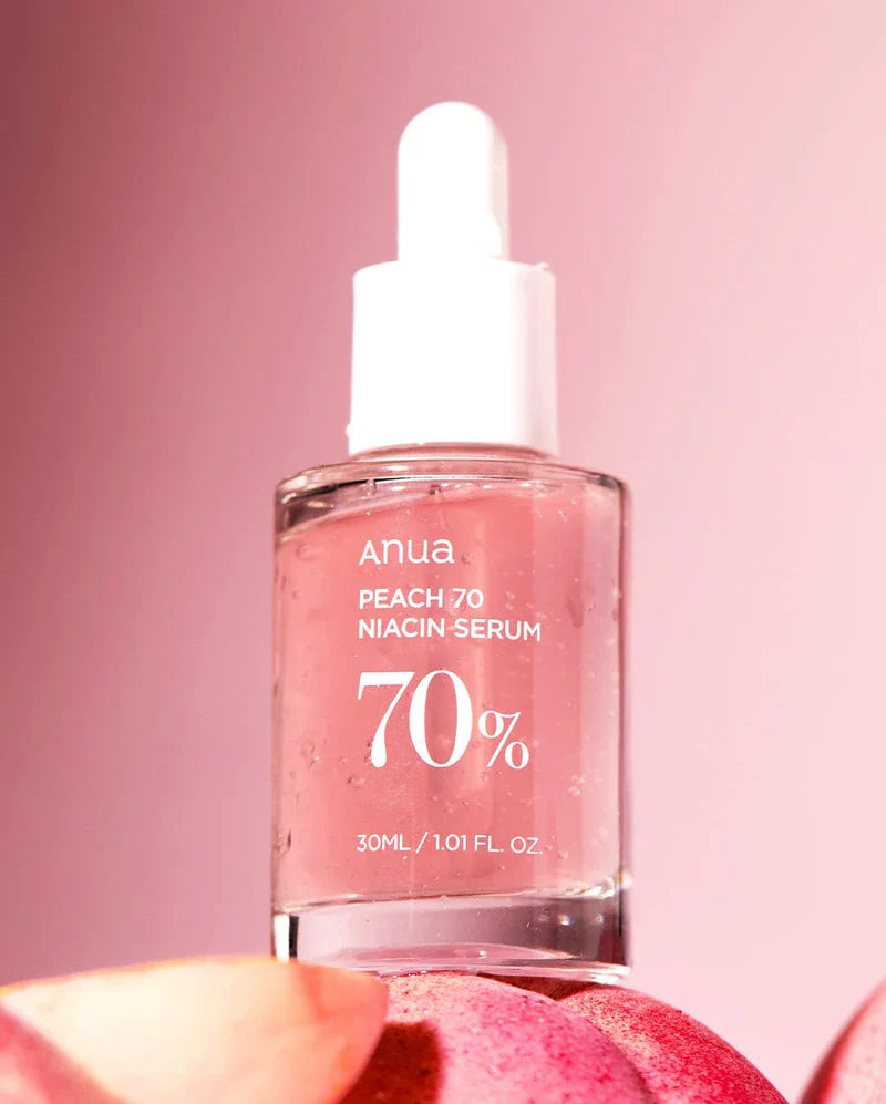 ANUA Peach 70% Niacin Serum – 30ml, Brightening & Hydrating for Radiant Skin