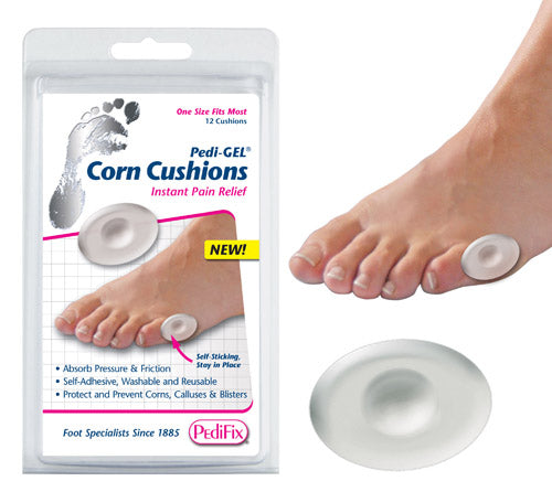 Pedi-GEL Corn Cushions – Self-Adhesive Foot Pads for Corn Relief, One Size