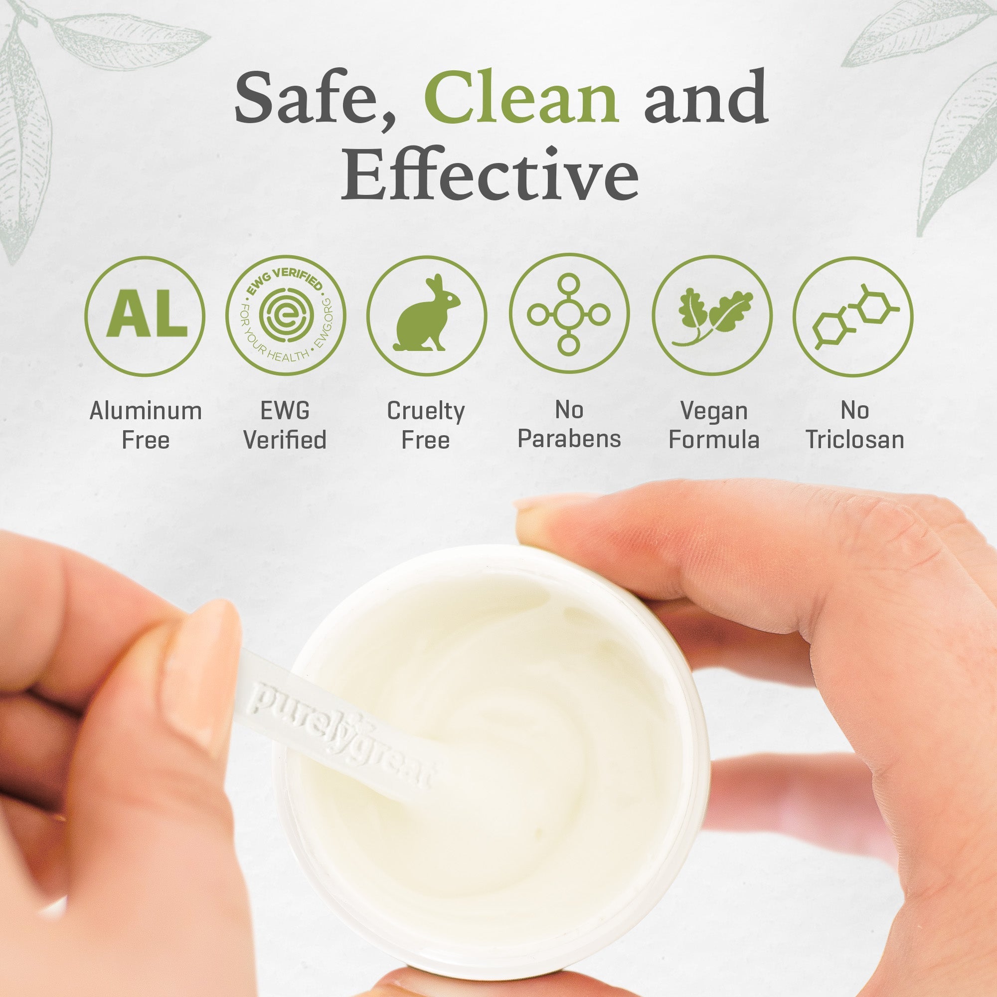 Floral Cream Natural Deodorant - Aluminum Free