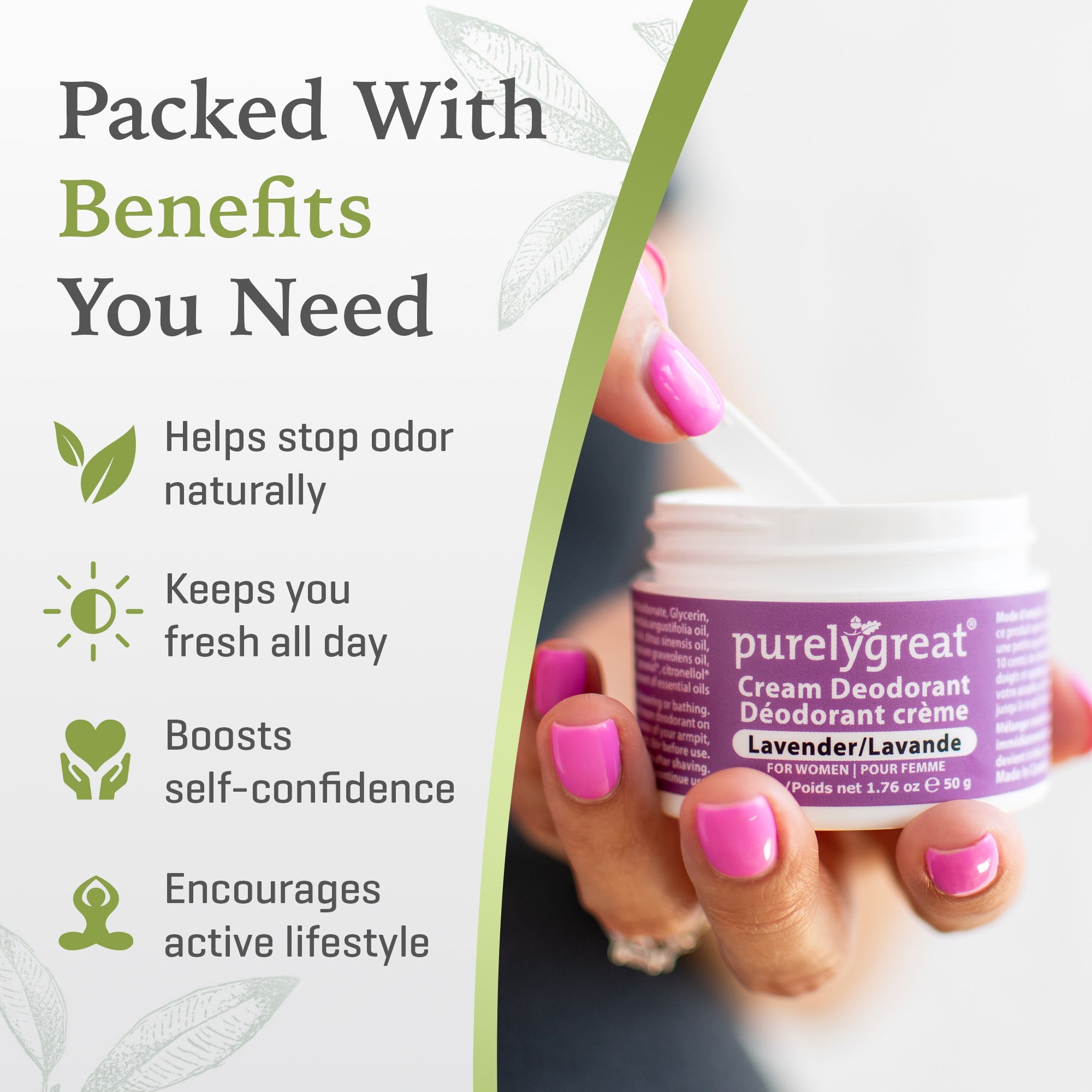 Lavender Cream Deodorant - Aluminum Free