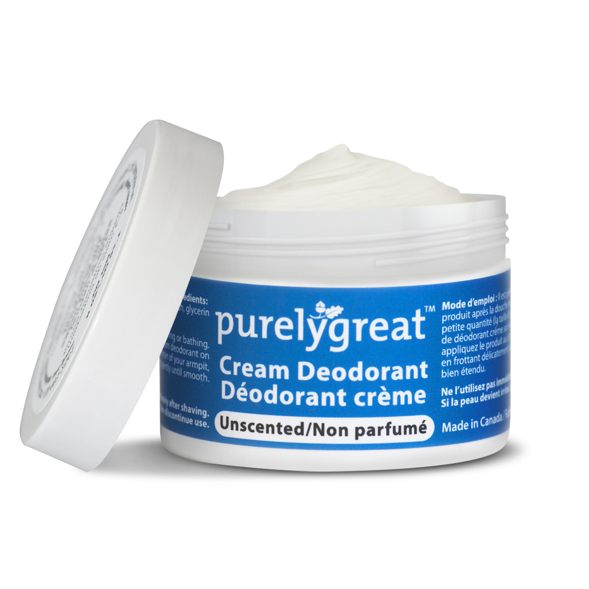 Unscented Cream Deodorant - Aluminum Free