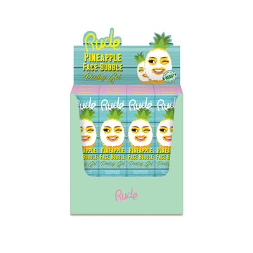 RUDE Pineapple Face Bubble Peeling Gel Paper Display Set, 12 Pieces - Free Shipping