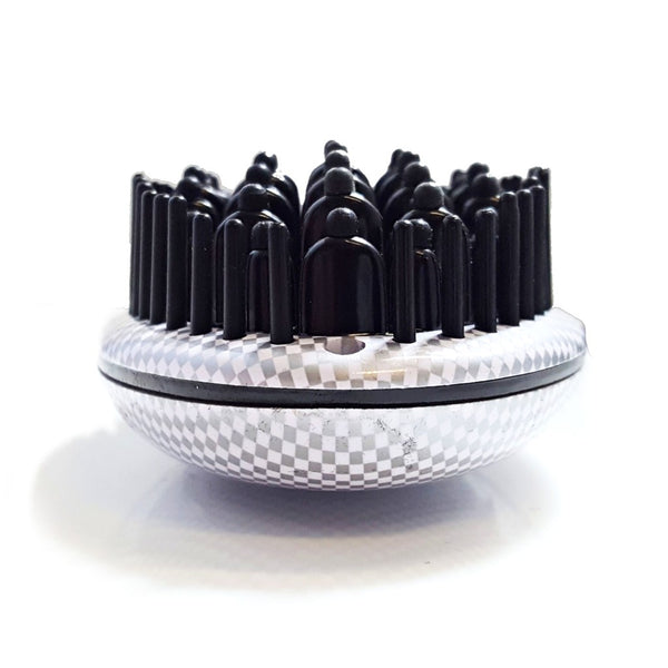 Complete Hair Styling Set: Heated Brush, 0.5 Mini Iron & Easy Comb with Magnet Box