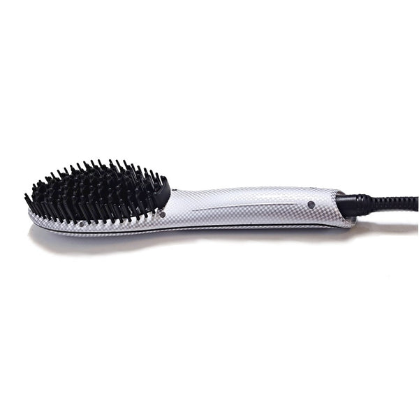 Complete Hair Styling Set: Heated Brush, 0.5 Mini Iron & Easy Comb with Magnet Box