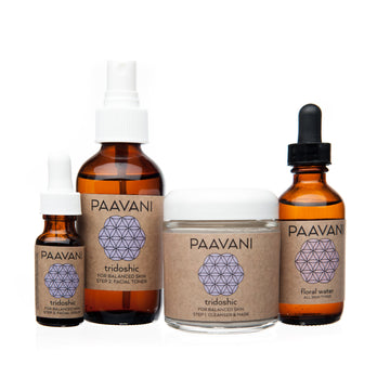 Paavani The Tridoshic Skincare Ritual cleaner and Mask, Facial Serum