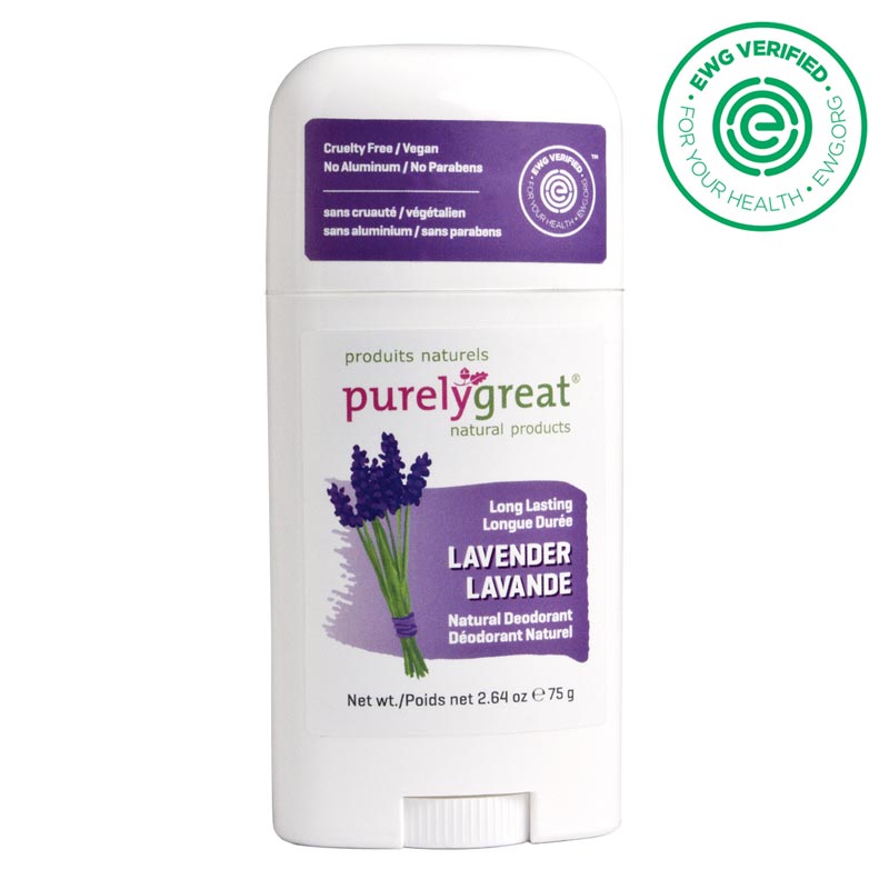 Lavender Stick Natural Deodorant - Aluminum Free